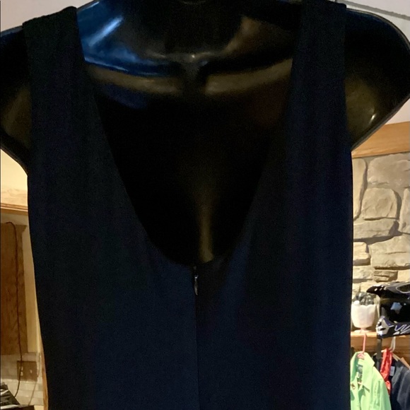 JACKIE JON NY BLACK CREAM EMBELLISHED FORMAL SLEEVELESS MAXI DRESS SZ. 4 - Picture 15 of 16